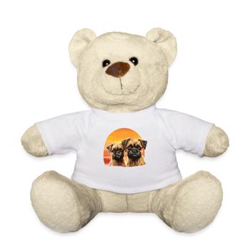 Zu Hause Ist Mein Brüsseler Griffon - Teddy - Weiß - Vorne