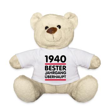 Bester Jahrgang 1940 geboren - Teddy - Weiß - Vorne