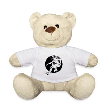 Roller skater - Teddy Bear - white - Front