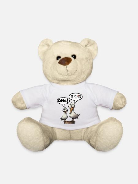Die Bäädden Möwen - Möwe omg moin - Teddy - Weiß