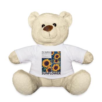 Sunflower Blossoms Summer Botany Nature Gift - Teddy Bear - white - Front