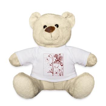 Campanule Chrysanthème Floral Cadeau Botanique - Nounours - blanc - Devant