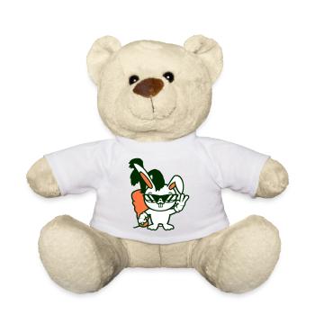 Bunny Big Huge Carrot Carrot Sunglasses Cool - Teddy Bear - white - Front