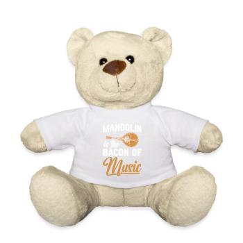 Mandolin is the bacon of music - Teddy Bear - white - Front