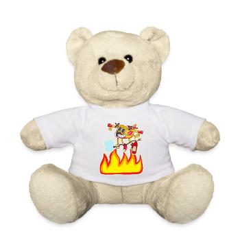 Bombardier d'eau pompier - Nounours - blanc - Devant
