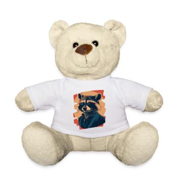 Raton laveur - Nounours - blanc - Devant