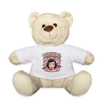 Queef Queen Queefed Humour adulte Queefing - Nounours - blanc - Devant