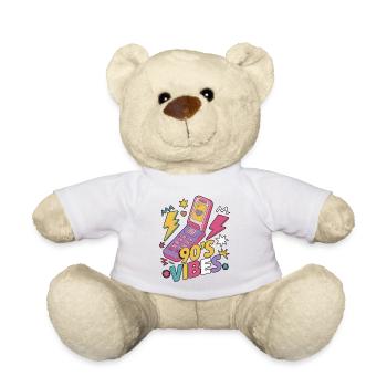 Klassisches Klapphandy, Vintage-Handy, Handy - Teddy - Weiß - Vorne