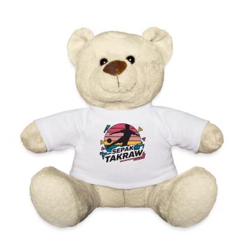 Sepak Takraw Player Foot Volleyball Footvolley - Teddy Bear - white - Front