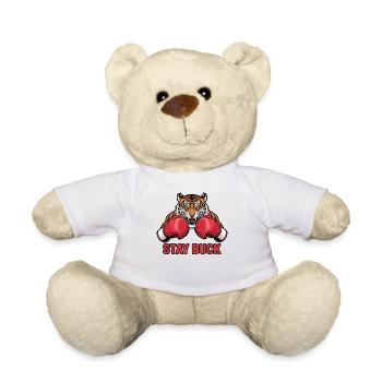 Animal Lover Boxing Match Sport Fighting Boxer - Teddy Bear - white - Front