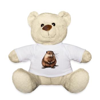 Rat musqué - Nounours - blanc - Devant