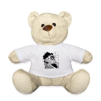 Train - Teddy Bear - white - Front