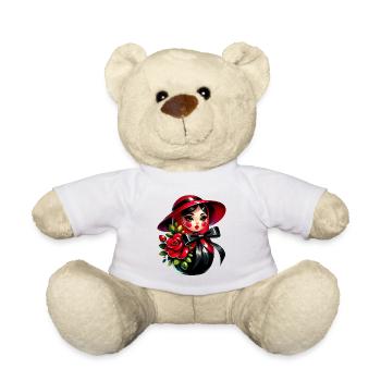 Russian Girl! Matryoshka Russian for Russians - Teddy Bear - white - Front