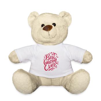 Best Mom Ever - Mother's Day - Saying - Teddy Bear - white - Front