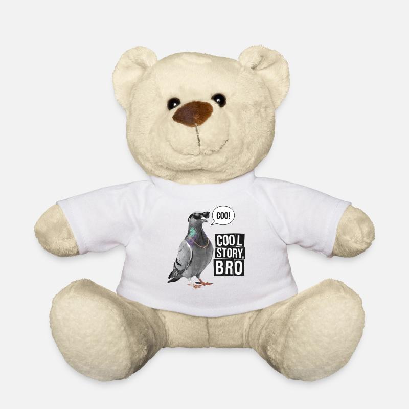 Lustige Taube Coole Geschichte Bro Sarkastisch - Teddy - Weiß