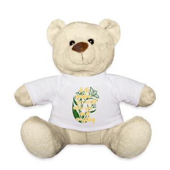 Blumen - Frühling - Be the sunshine - Spruch - Teddy - Weiß - Vorne