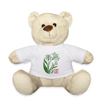 Blumen - Frühling - Be the sunshine - Spruch - Teddy Bear - white - Front
