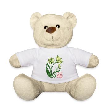 Blumen - Frühling - Be the sunshine - Spruch - Teddy - Weiß - Vorne
