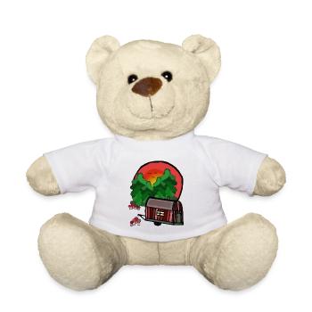 Bauwagen Natur Urlaubsreif Camping Campen - Teddy - Weiß - Vorne