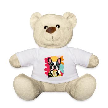 Bouledogue français Frenchie - Nounours - blanc - Devant