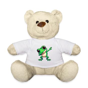 Cool Frog Dabbing Crapaud Tendance - Nounours - blanc - Devant
