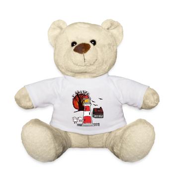 Lighthouse North Sea Baltic Sea Coast Maritime - Teddy Bear - white - Front