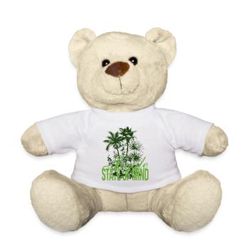 Jungle State of Mind – Palmen Design - Nounours - blanc - Devant