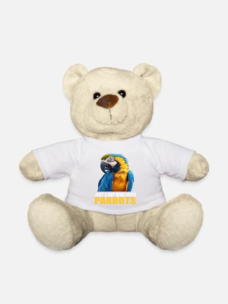 Papageie Papagei - Teddy - Weiß
