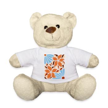 Boho Blumen Frühling Sommer Garten Natur - Teddy - Weiß - Vorne