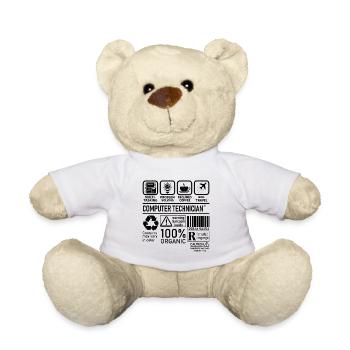 Computer Technician multi tasking problem solving - Teddy Bear - white - Front