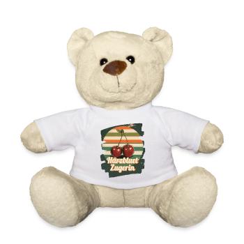Härzbluetzugerin Zuger Chriesi Kirschen Kanton Zug - Teddy - Weiß - Vorne