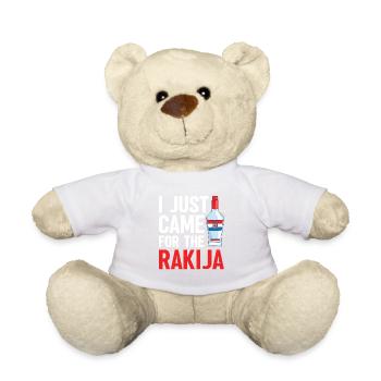 Ich Bin Gerade Für Die Rakija Gekommen - Teddy - Weiß - Vorne