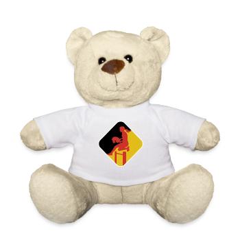 Hobby Horse - Allemagne - Equitation - Cadeau - Nounours - blanc - Devant