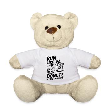 Courez comme un marathonien avec des beignets à l’arrivée - Nounours - blanc - Devant