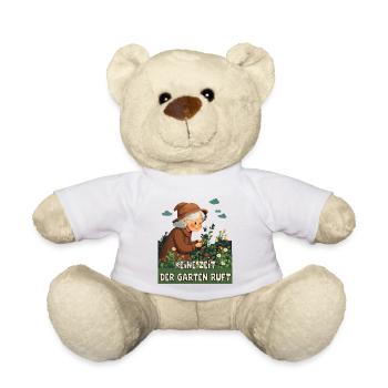 Pas le temps, le jardin vous appelle. - Nounours - blanc - Devant