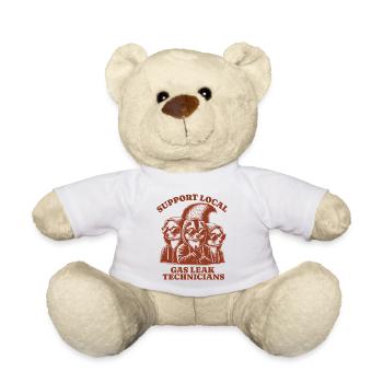 skunk Lovers - Support Local gas leak technicians - Teddy Bear - white - Front