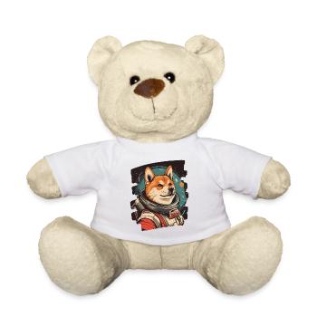 Shiba Inu Astronaut - Teddy - Weiß - Vorne