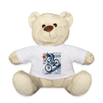 Aventure à vélo Rétro Descente - Nounours - blanc - Devant