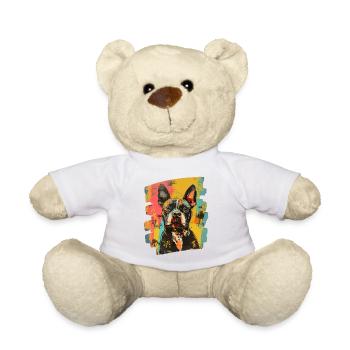 Bulldogge Kampfhund - Teddy - Weiß - Vorne
