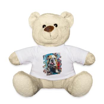 Bulldogge Kampfhund - Teddy - Weiß - Vorne