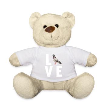 Tauben Taube - Teddy - Weiß - Vorne