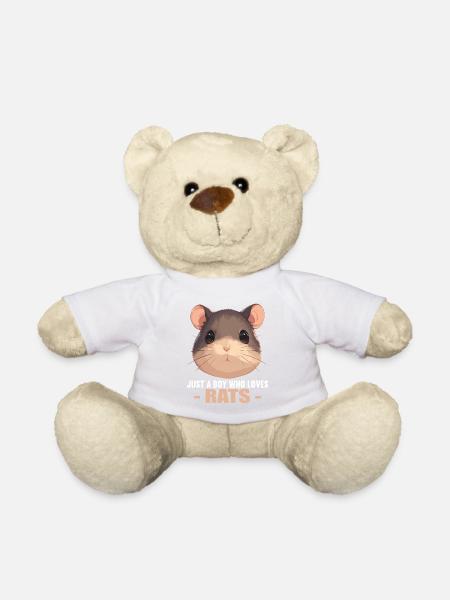 Ratten Ratte - Teddy - Weiß