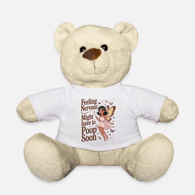 se sentir nerveux fée papillon humour caca bientôt - Nounours - blanc