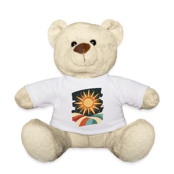 Soleil d’été Coucher de soleil - Nounours - blanc - Devant