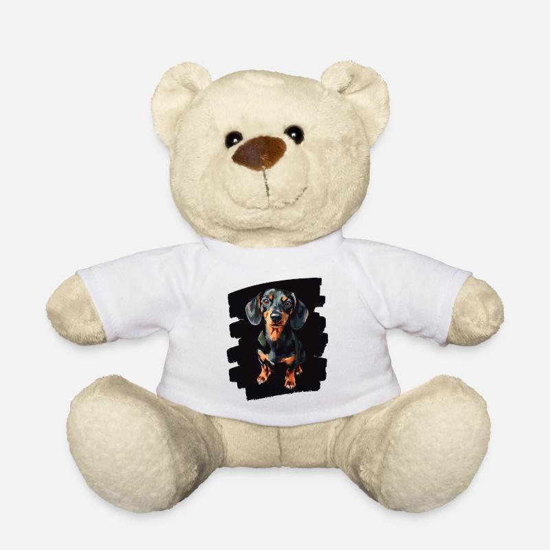 Teckel - Nounours - blanc