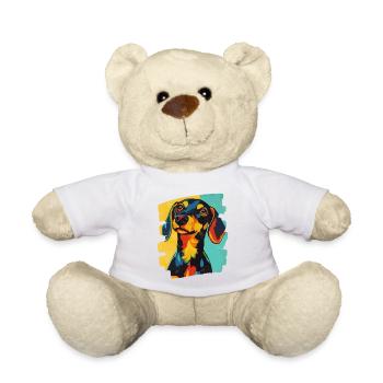 Dackel Dachshund - Teddy - Weiß - Vorne