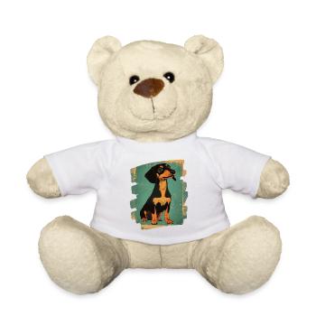 Dackel Dachshund - Teddy - Weiß - Vorne