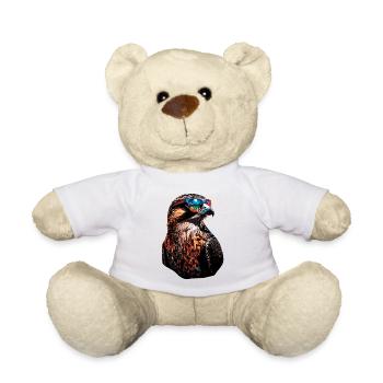 Falcon Kestrel Falcon Hunting Peregrine Falcon Cute Falcon - Teddy Bear - white - Front