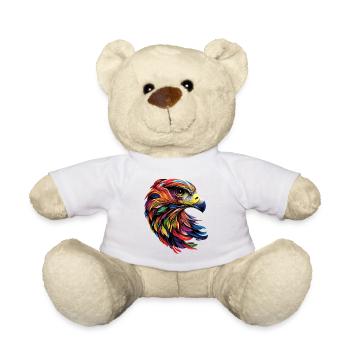 Falke Turmfalke Falkenjagd Wanderfalke Süße Falken - Teddy - Weiß - Vorne