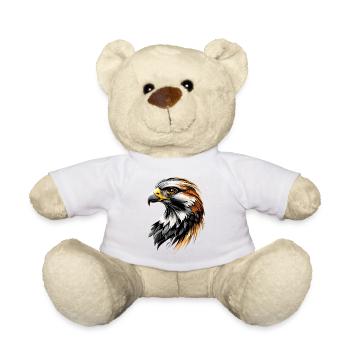 Falcon Kestrel Falcon Hunting Peregrine Falcon Cute Falcon - Teddy Bear - white - Front